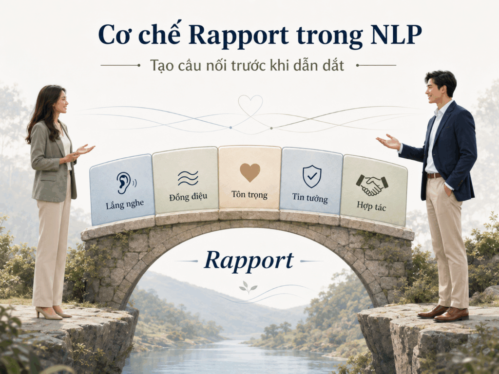 Cơ chế Rapport trong NLP qua hình ảnh cây cầu kết nối trong giao tiếp