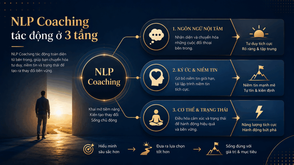 NLP Coaching chuyển hóa nỗi sợ của con người ở 3 tầng